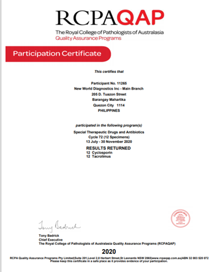 RCPA - Drug Assay (2020)
